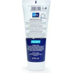 Alpa Emulsion Cooling Massage Emulsion with Menthol and Herbal Extracts 210ml