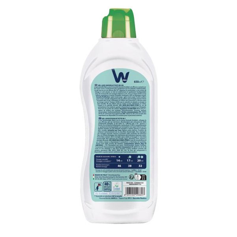 GEL LAVE-VAISSELLE TOUT EN 1 ECOLABEL *