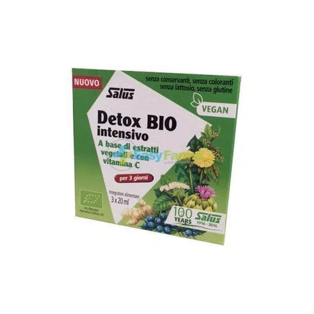Salus Detox Bio Intensive 3 Vials Of 20 Milliliters