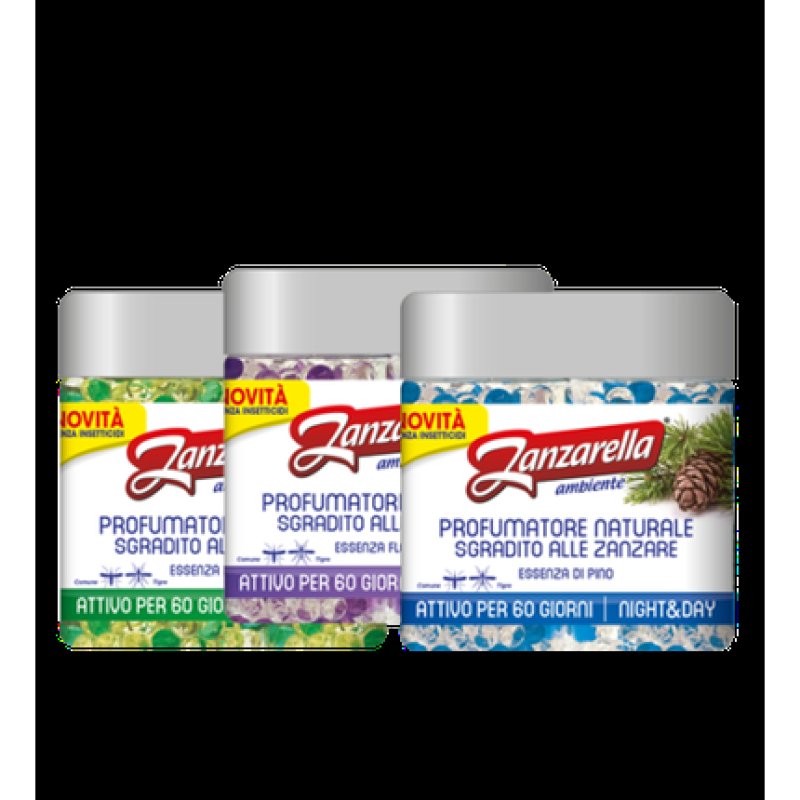 Zanzarella Natural Anti-Mosquito Perfumers in Pearls Essence of Pine 170g