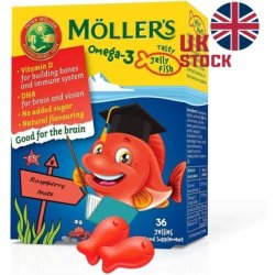 Mollers Omega-3 Jelly Fish Fruity Flavor for Brain and Immune System
