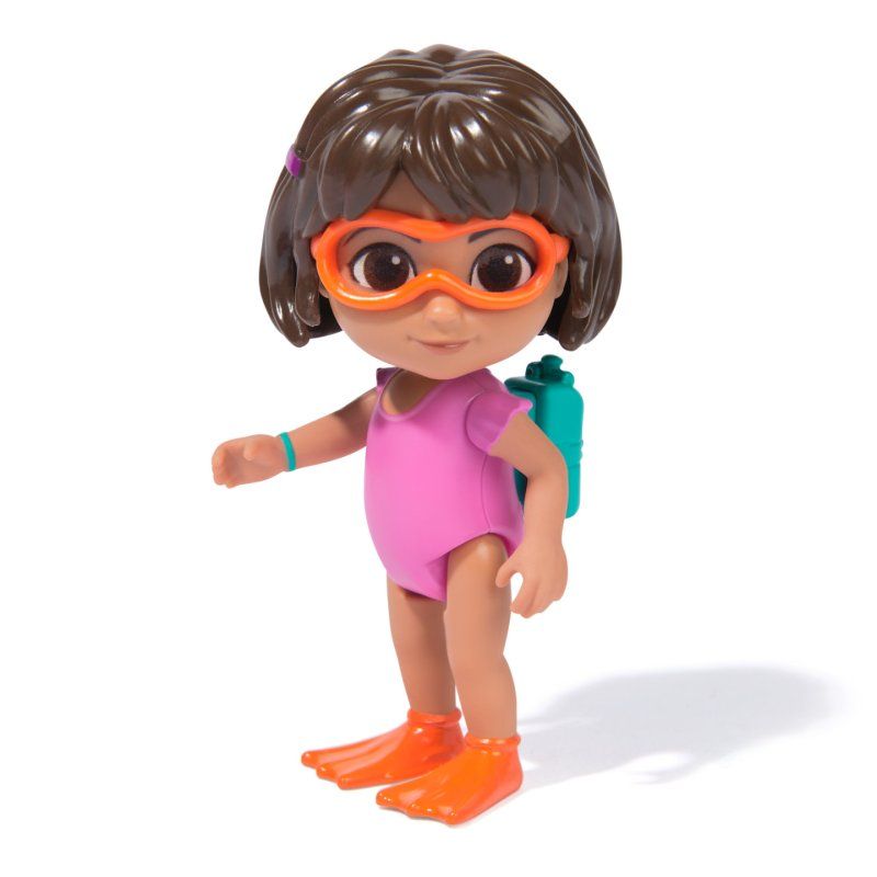Dora - Coffret Cadeau Aventure Expédition Aquatique - Figurine À Collectionner - 2 Figurines & 1 Accessoire - Dessin
