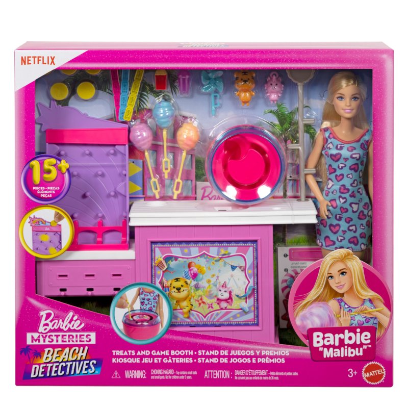 Barbie – Coffret Les Mystères de : Détectives de Plage avec poupée et accessoires