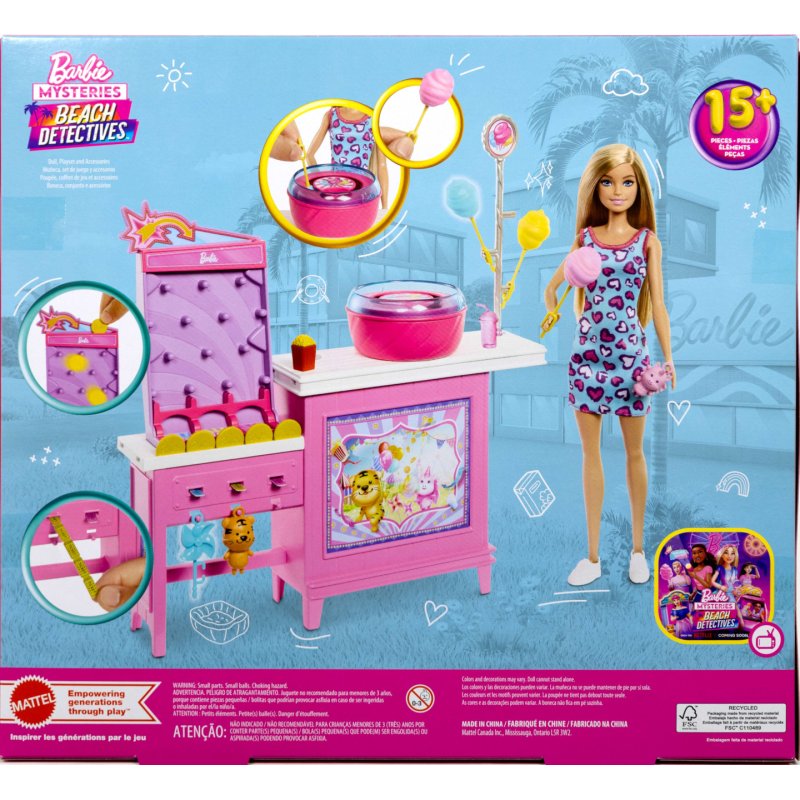 Barbie - Mysteries Cotton Candy & Games Playset (JFV67)