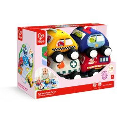 Hape - Pull-Back Plush Car Set (87-0076)