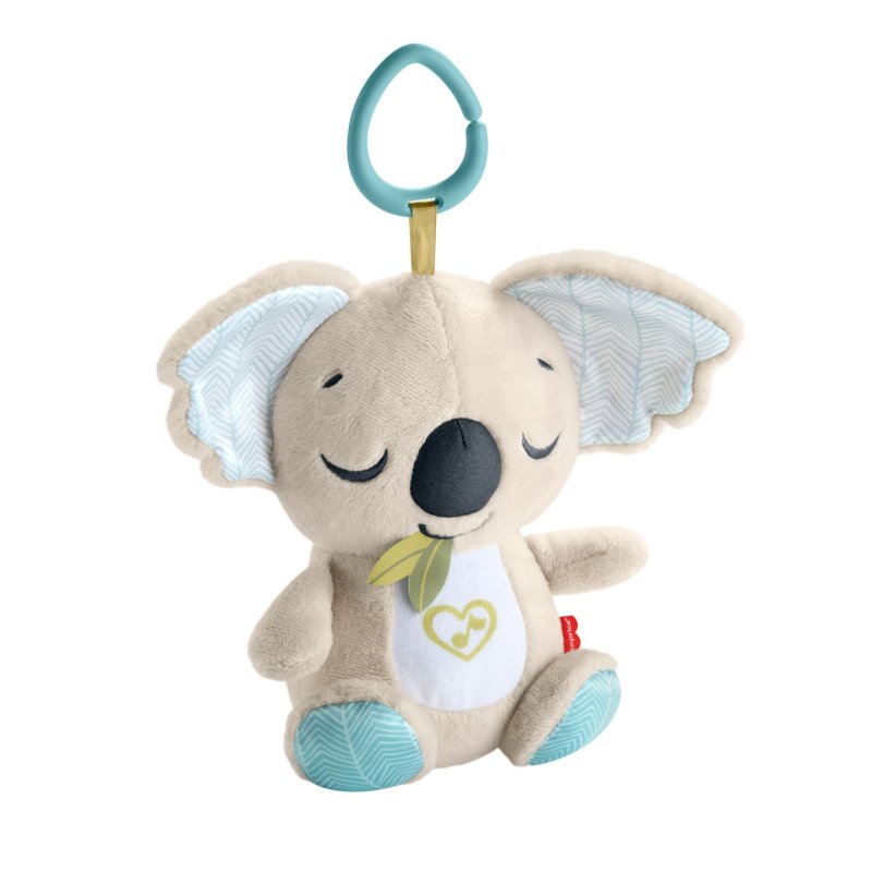 Fisher-Price On-the-Go Koala Soother Toy, Plush Portable Sound Machine for Newborns