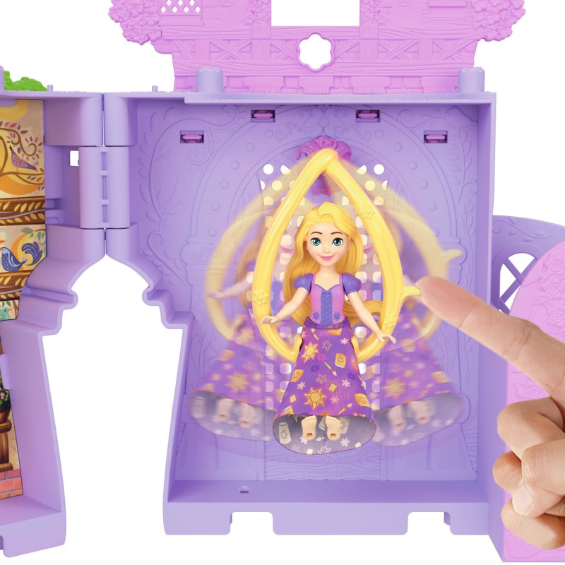 Disney Princess Rapunzel Storytime Stackers Doll House, Small Doll, Pascal Figure & 7 Accessories
