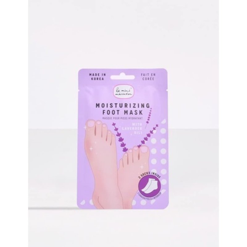 Le Mini Macaron Lavender Foot Care Mask Moisturising Socks