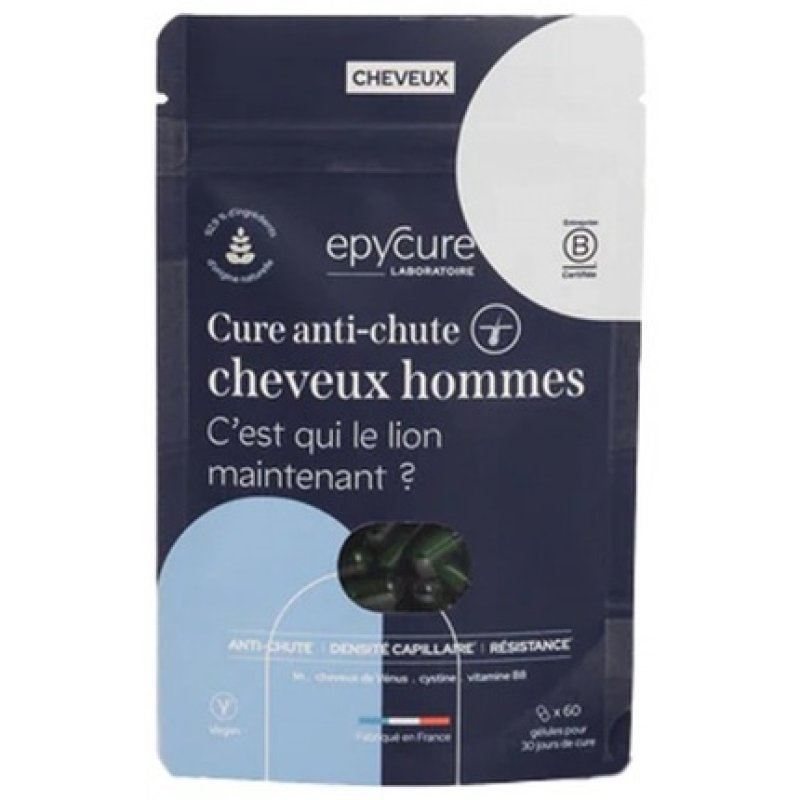 Epycure Hair Loss Treatment for Men 60 Capsules Dietary Supplement