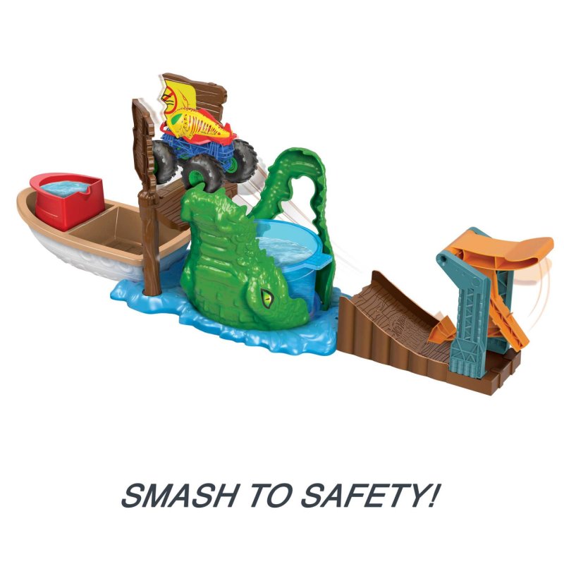 Hot Wheels Monster Trucks Swamp Chomp Playset