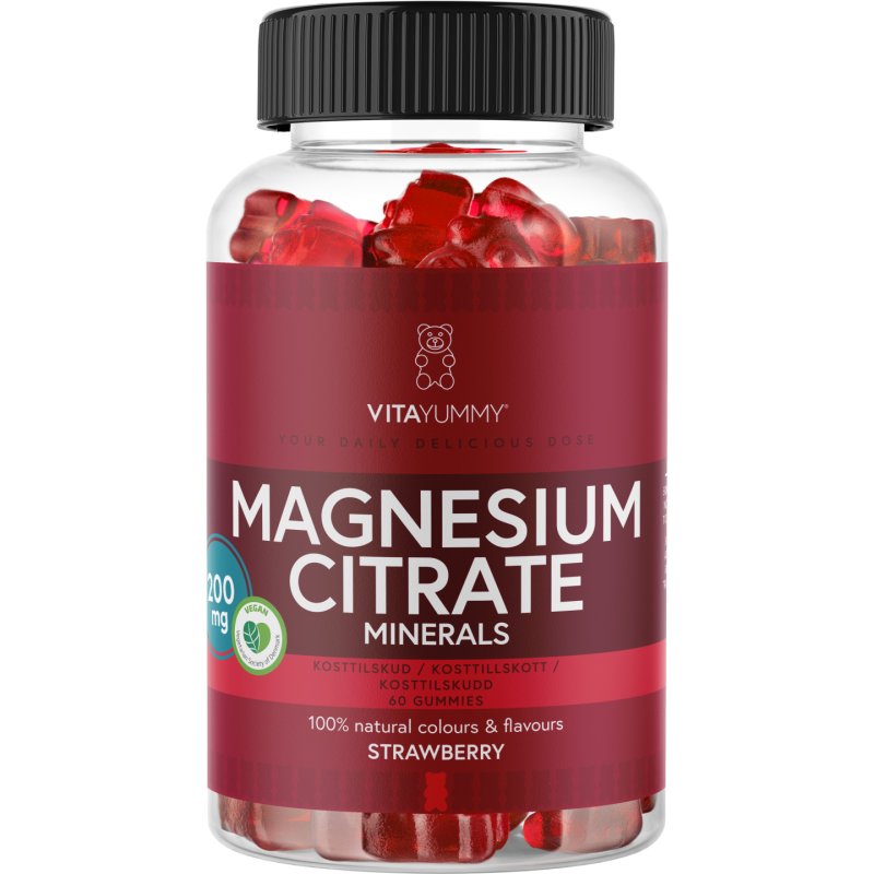 VitaYummy Magnesium Citrate (Strawberry) - 60 stk.