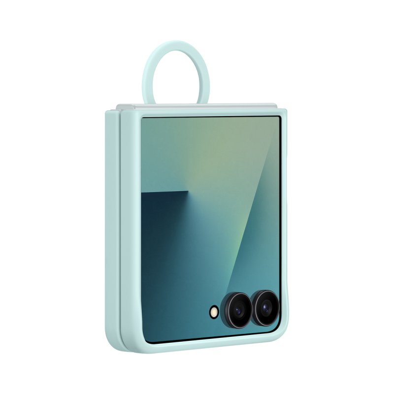 Samsung Ring Case (Silicone) fr Galaxy Flip7 Light Cyan