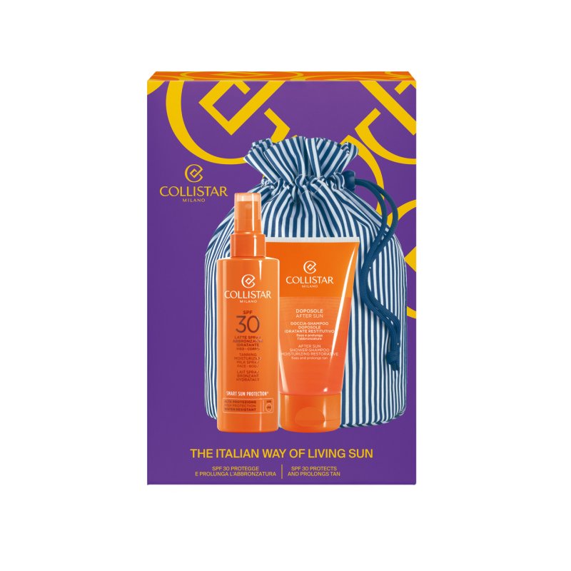 Collistar COFFRET LAIT SPRAY BRONZANT HYDRATANT SPF 30 200 ml