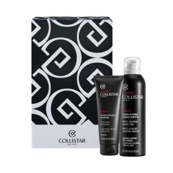 Set Collistar Perfect Adhesion Shaving Foam 200ml Repairing Aftershave Balm 100ml