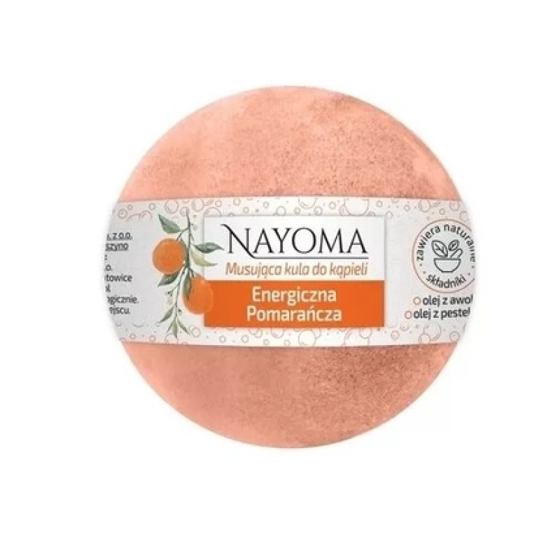 Nayoma Effervescent Bath Ball Energetic Orange 130 G