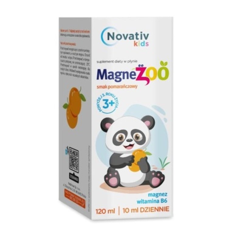 Novativ Kids Magnezoo płyn pomarańczowy 120ml