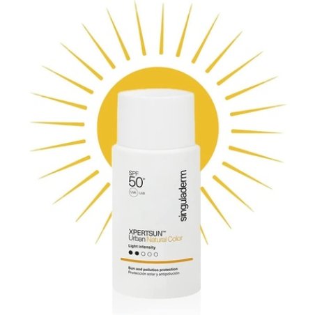 Singuladerm XPERTSUN Urban Natural Tinted Facial Sunscreen SPF 50 Low Intensity 50ml - Anti-Dark Spot and