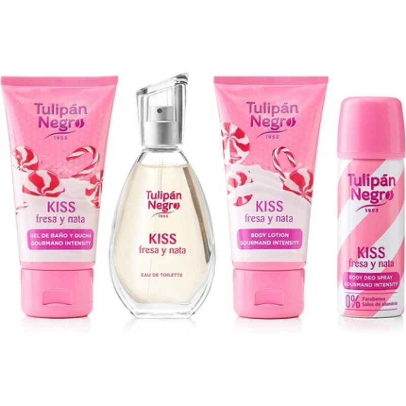 Tulipn Negro Kiss Eau de Toilette Spray 50ml - Pack of 4