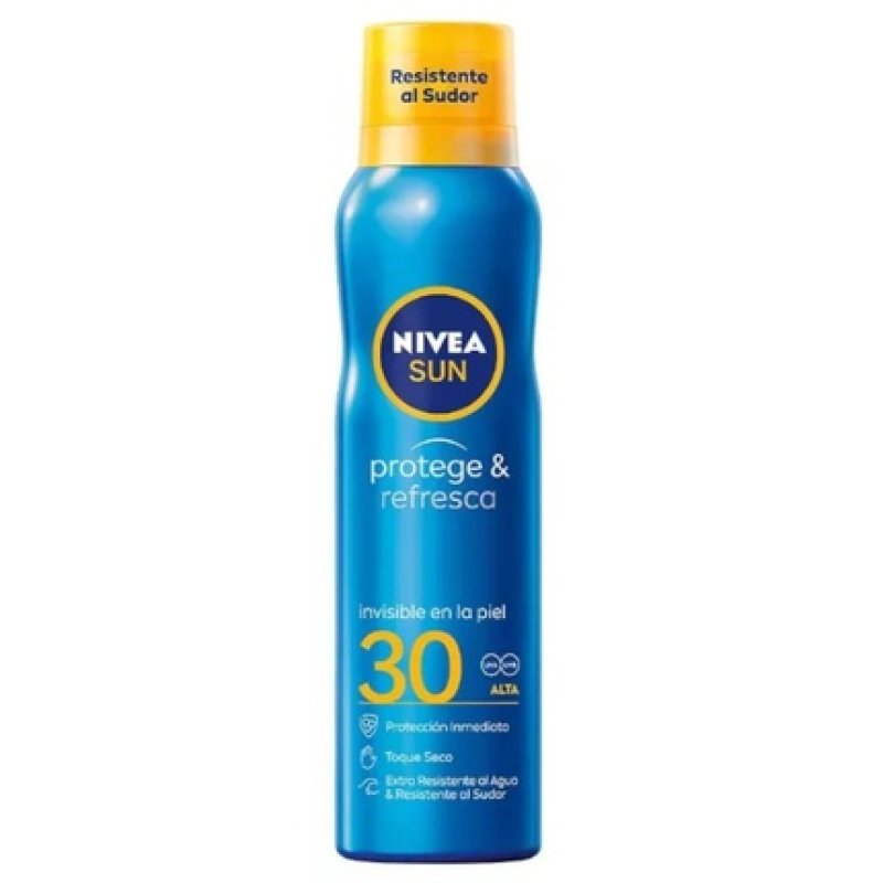 Nivea Nivea Sun Protect & Refresh Invisible Sun Spray Spf-30 Extra Water Resistant - 200 Ml
