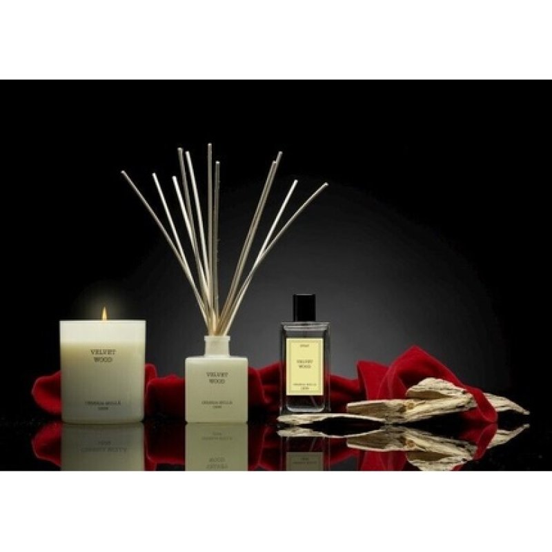 Candle Scented Candle Soy Wax Decorative Candle Cereria Molla Boutique Velvet Wood 230 G