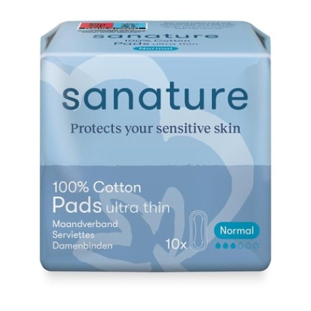 Sanature Cotton Monthly Pad Normal Without Wings