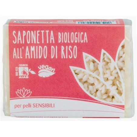 Fior Di Loto Organic Rice Starch Soap for Sensitive Skin 100g