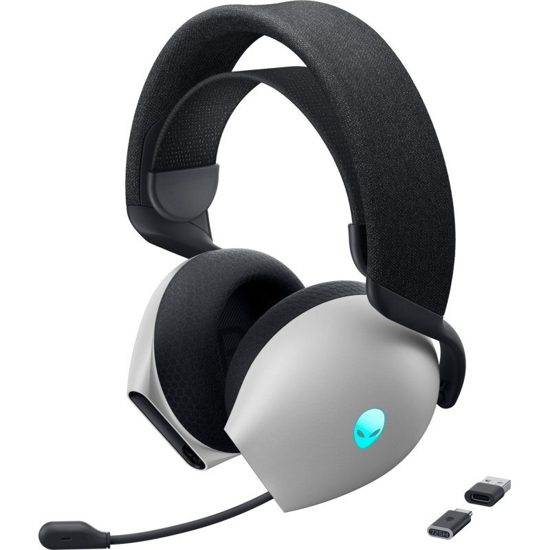 Alienware AW725H Casque Avec fil &sans fil Arceau Gaming USB Type-C Bluetooth Noir, Blanc