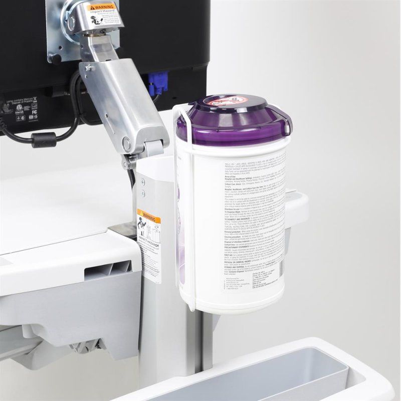 Ergotron T-Slot Wipes Holder Blanc