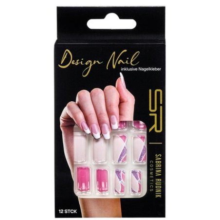 Sabrina Cosmetic Artificial Fingernails 12 Pieces Set