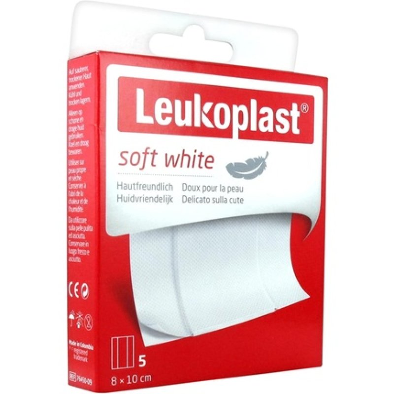 Essity Leukoplast Soft White Dressings 8x10cm - Pack of 5