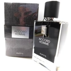 Riiffs Accord Homme Eau De Parfum Spray 3.4 oz for Men Black Saffron