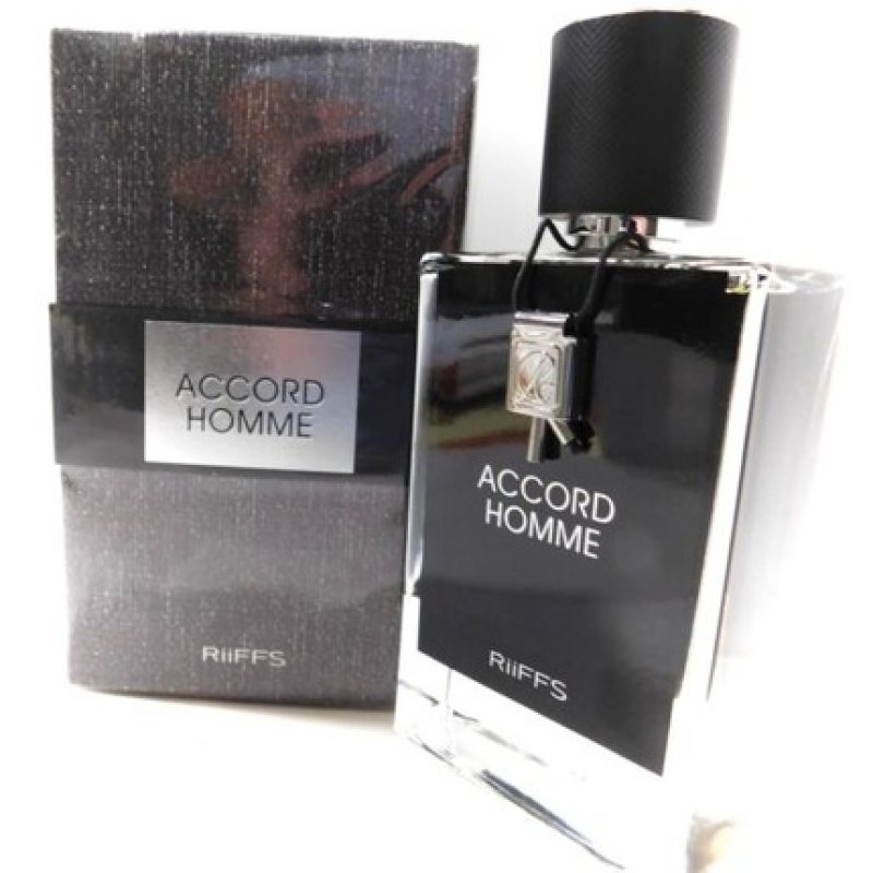 Riiffs Accord Homme Eau De Parfum Spray 3.4 oz for Men Black Saffron