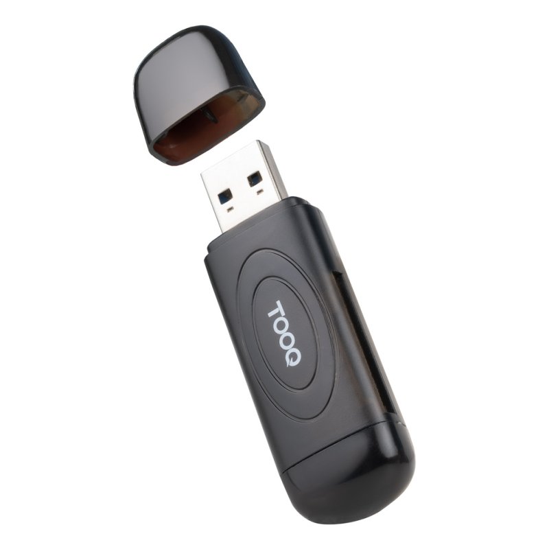 LECTOR TARJETAS TOOQ USB-A 3.0 SD/TF NEGRO