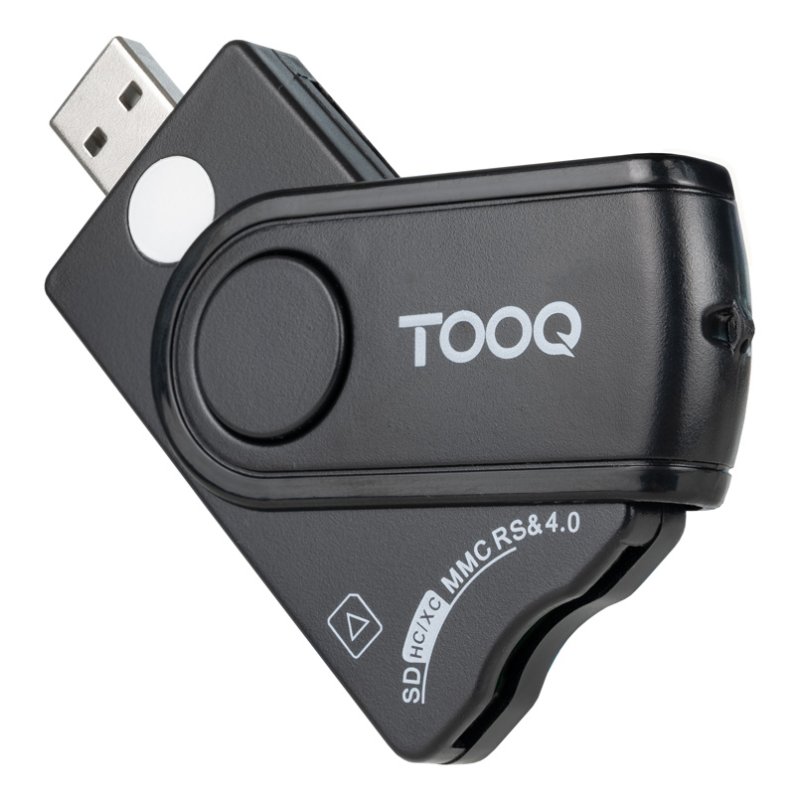 TooQ TQR-3012B lecteur de cartes à puce USB 2.0 Noir