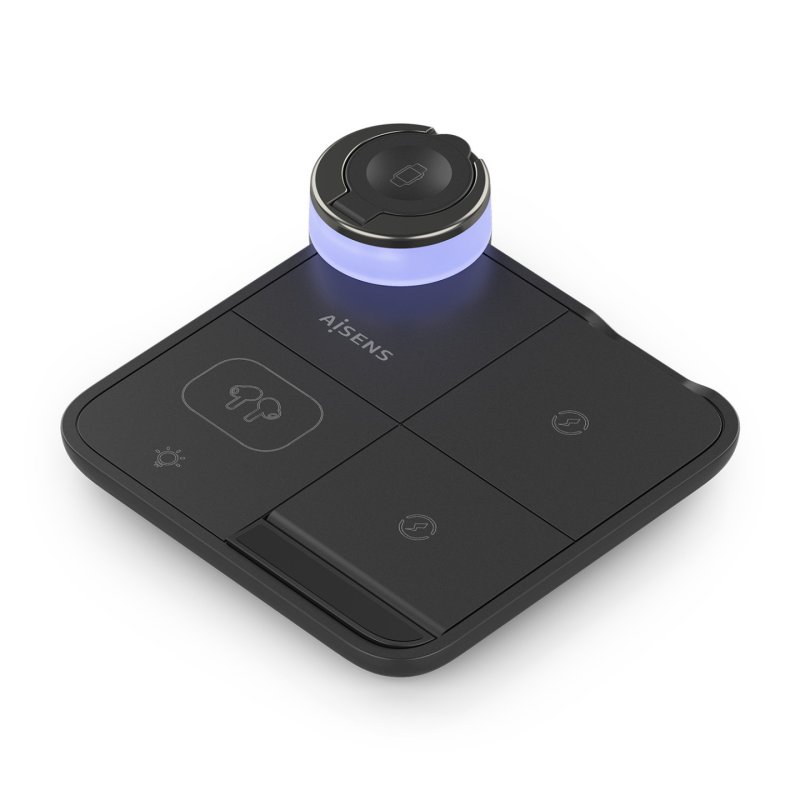 CARGADOR AISENS INALAMBRICO USB-C 4 EN 1 15W MOVIL APPLE WATCH AURICULARES