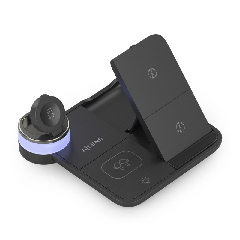 CARGADOR AISENS INALAMBRICO USB-C 4 EN 1 15W MOVIL APPLE WATCH AURICULARES