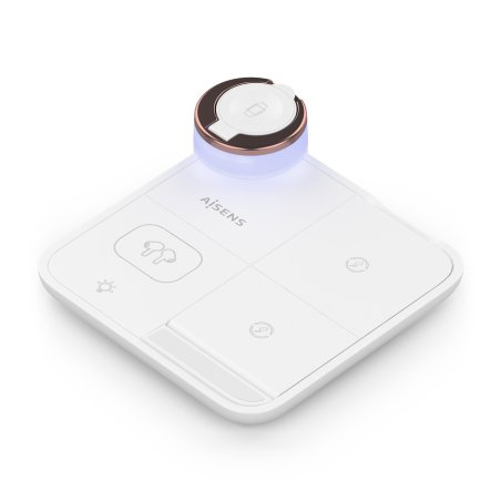 AISENS ASCH-15W4WC061-W chargeur d'appareils mobiles Écouteurs, Smartphone, Smartwatch Blanc USB Recharge sans fil