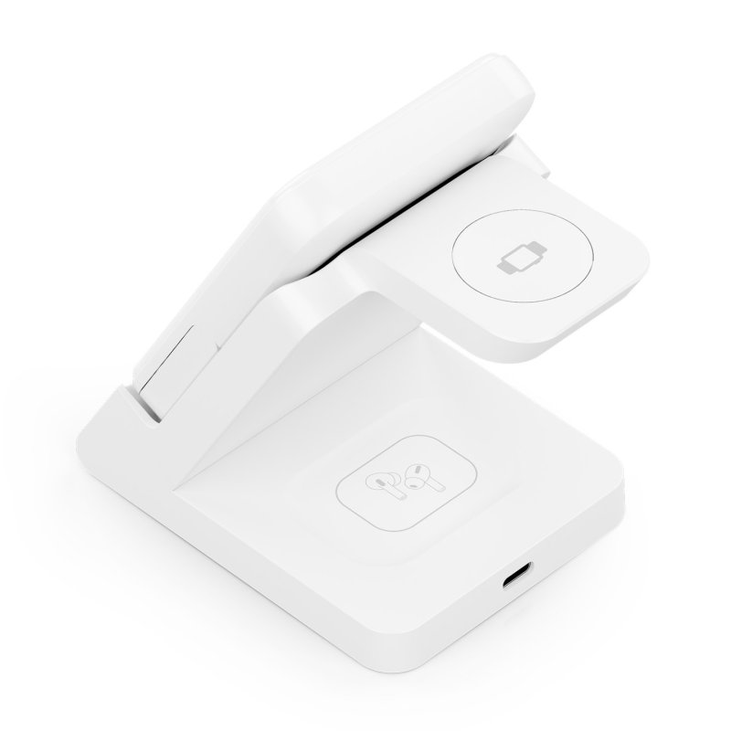 CARGADOR AISENS INALAMBRICO USB-C 4 EN 1 15W MOVIL APPLE WATCH AURICULARES