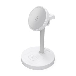 AISENS ASCH-15W3WC065-W chargeur d'appareils mobiles Écouteurs, Smartphone, Smartwatch Blanc USB Recharge sans fil