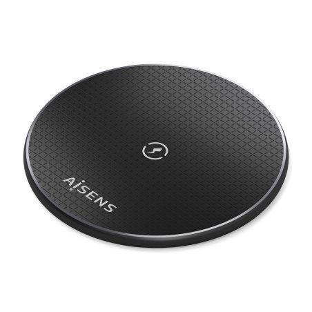 AISENS ASCH-15W1WC058-BK mobile device charger Smartphone Black USB Wireless charging Indoor