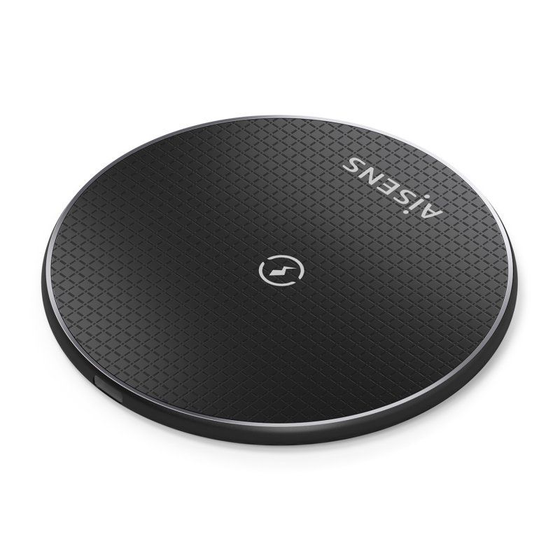 AISENS ASCH-15W1WC058-BK mobile device charger Smartphone Black USB Wireless charging Indoor