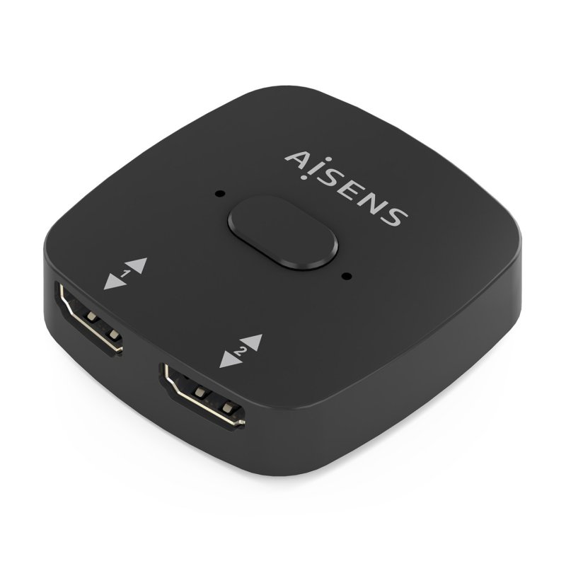 CONMUTADOR HDMI AISENS SWITCH 4K60HZ 2X1 NEGRO
