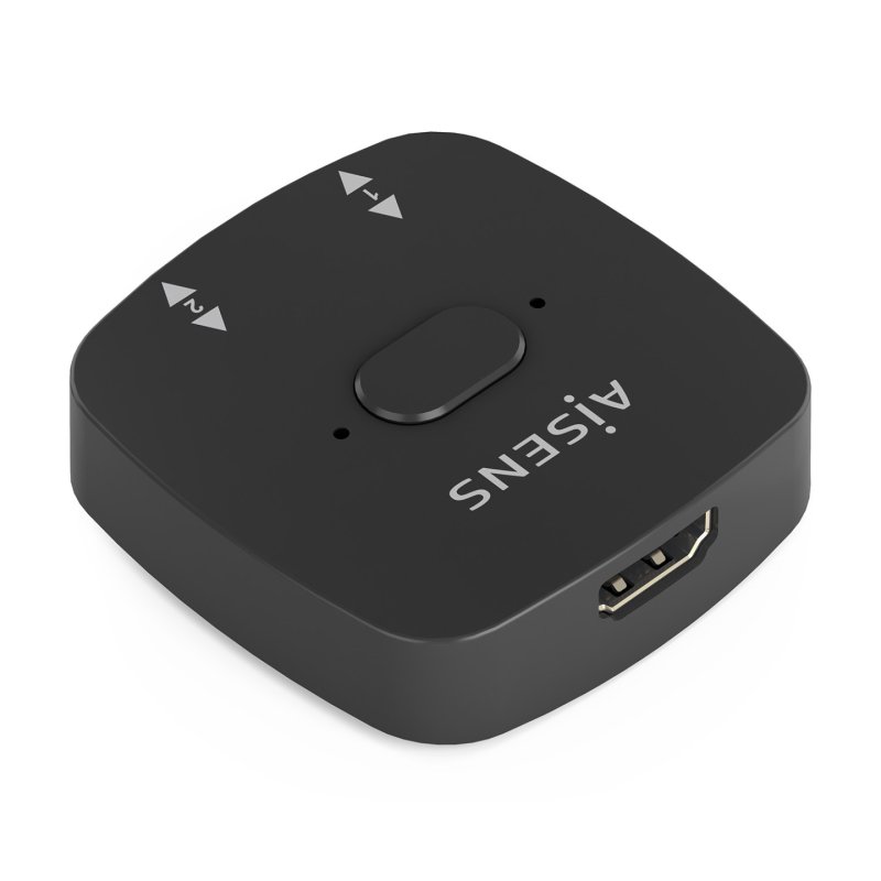 CONMUTADOR HDMI AISENS SWITCH 4K60HZ 2X1 NEGRO