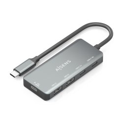 AISENS A109-0946 station d'accueil Avec fil USB 3.2 Gen 1 (3.1 Gen 1) Type-C Gris