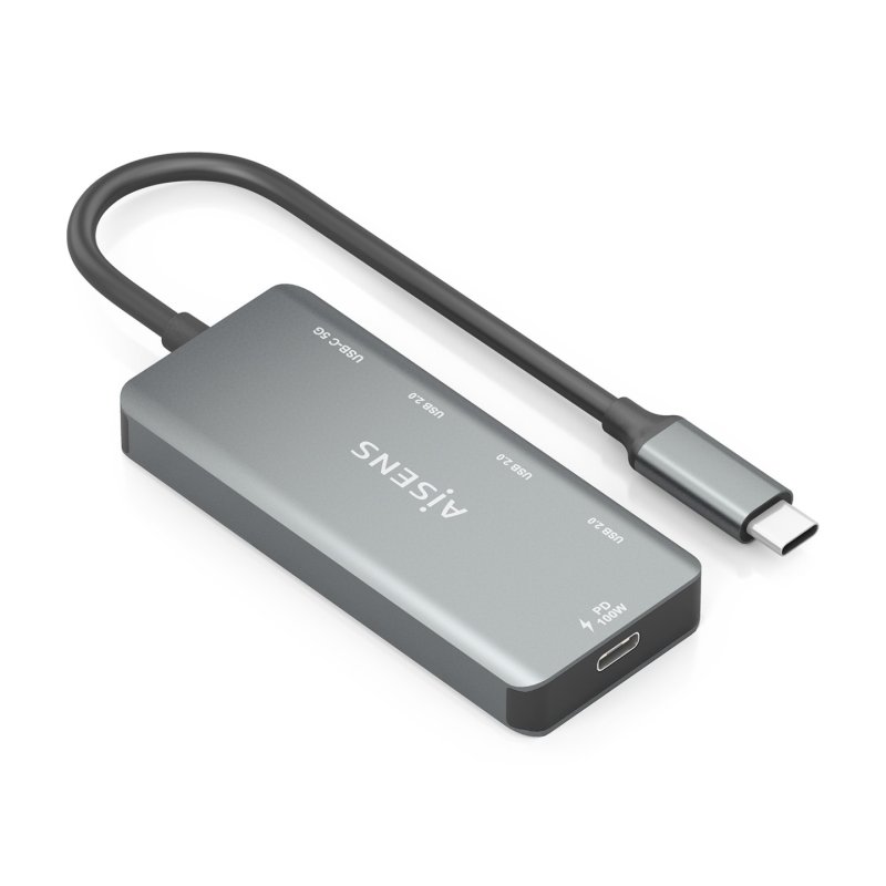 AISENS A109-0945 station d'accueil Avec fil USB 3.2 Gen 1 (3.1 Gen 1) Type-C Gris