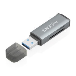 AISENS ASCR-2A09-GR lecteur de carte mémoire USB 3.2 Gen 1 (3.1 Gen 1) Type-A Gris