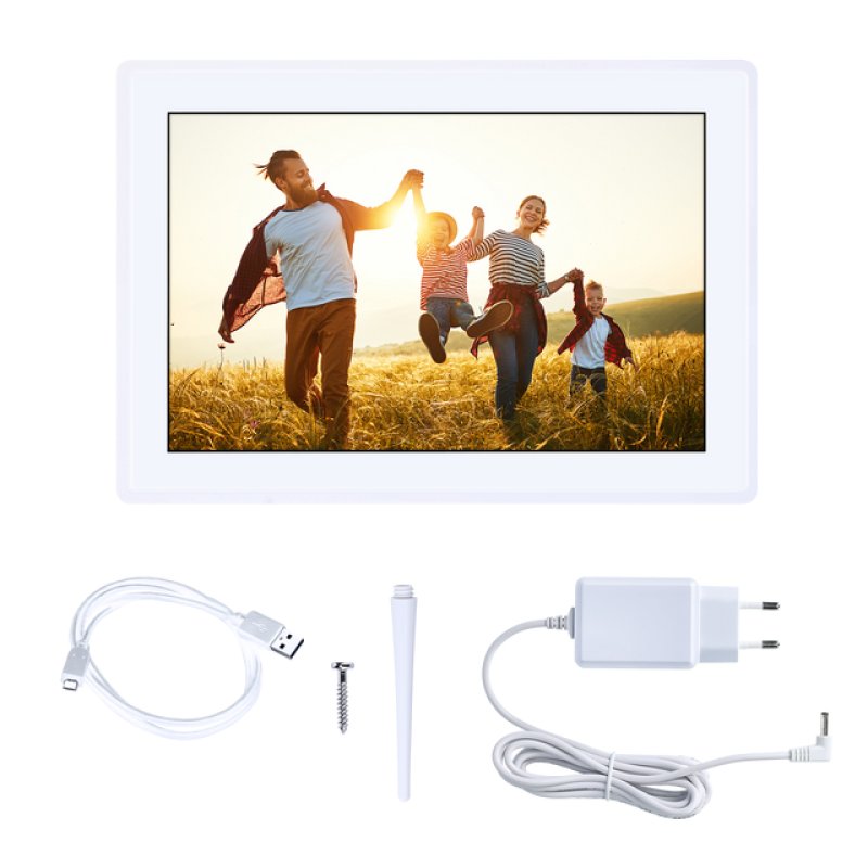 Rollei 30295 digital photo frame White 25.6 cm (10.1") Touchscreen Wi-Fi