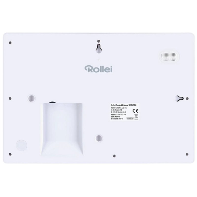 Rollei - Smarter picture frame - 10 Diagonal - WiFi - App Control - Model 106 Portable - 10.1 inches - White