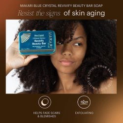 Makari Blue Crystal Revivify Beauty Bar Soap 7oz Lightening and Brightening