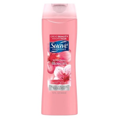 Suave Essentials Wild Cherry Blossom Body Wash 15 Ounce